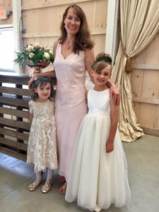 Christy Brunke with daughter Michaela and Angelina (June 2019)